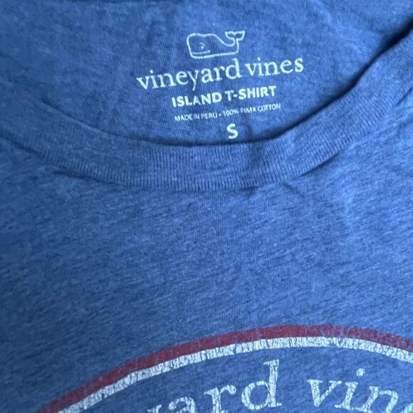 VINEYARD VINES EVERYDAY SHOULD FEEL THIS GOOD BLUE TEE SMALL - Picture 4 of 8